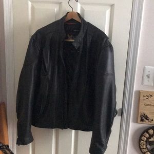 Element black leather jacket